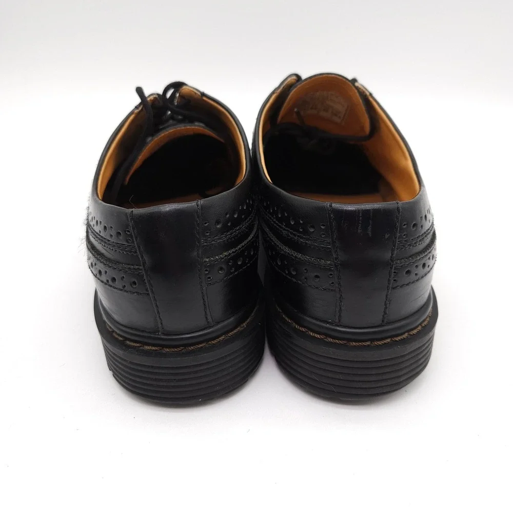 Vintage Skechers (Mens 10.5) Leather‎ Upper Dress Shoes Black Wingtip Oxfords